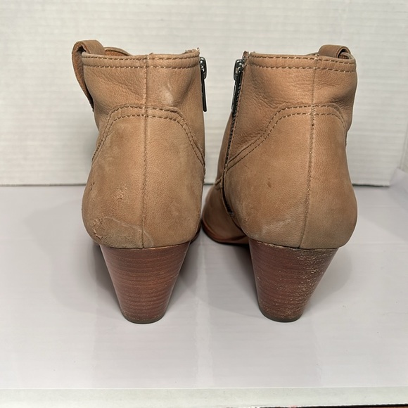 Frye Womens Reina Ash Leather Western Pointed Toe Booties Ankle Boots Size 8.5 - Picture 4 of 12